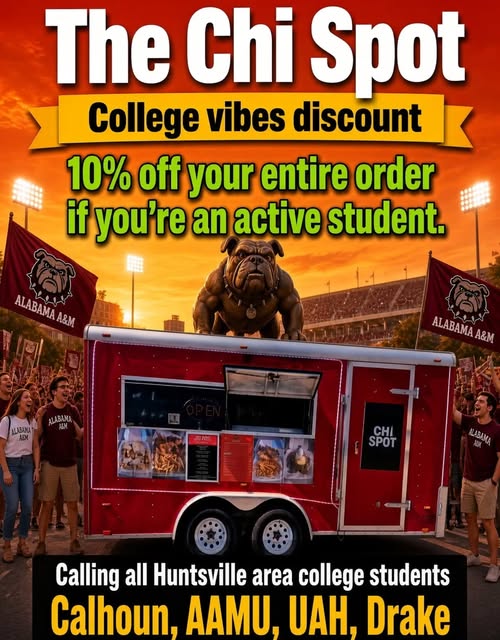 The red Chi Spot food truck